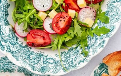 Jamaican Patty Salad Bowls with Tea-Infused Vinaigrette