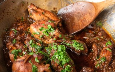 Grilled Chicken with Fig, Thyme & Balsamic Glaze
