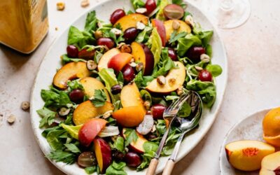 Peach, Cucumber & Mint Picnic Salad