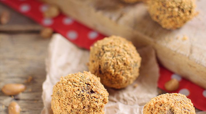 Honey Peanut Butter Crunch Balls with Chia Seeds